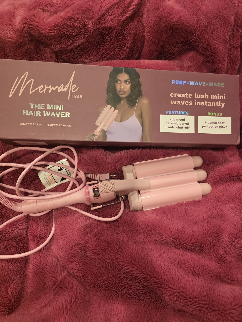 Mermade Hair The Mini Hair Waver - Pink